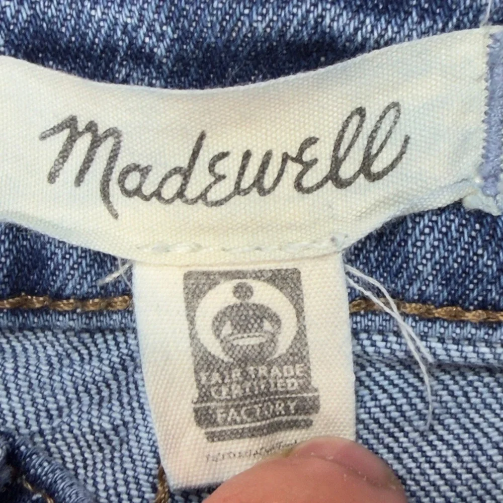 Madwell The Perfect Vintage Jean Womens 27 Medium Wash High Rise Straight Denim